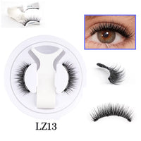 1 Pair Magnetic Eyelashes Set Reusable Easy to Use Eyelash Extension Tools Natural Curler False Eyelashes with Magnetic Tweezers