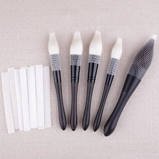 20/50PCS Makeup Brush Protective Mesh Cover Bristle Mesh Sleeve Bouquet Mesh Cover Makeup Brush Anti-Frill Protective Net